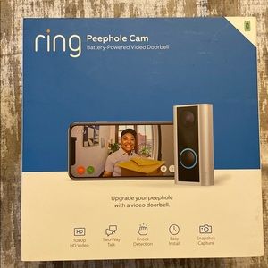 Ring Peephole Cam - never used, but open.